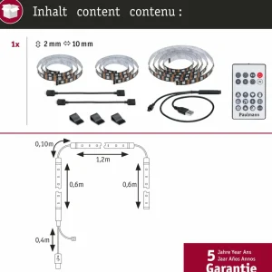 Paulmann EntertainLED Ruban LED RVB Set TV 65 pouces^ Lampes Décoratives