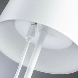 Paulmann Lampe à poser LED rechargeable Gilo, blanc, plastique, IP44^ Lampes Décoratives
