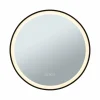 Paulmann Mirra miroir mural Ø59 cm CCT dim noir^ Meubles & Aménagements