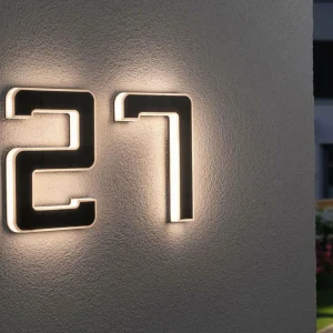 Paulmann numéro de maison solaire LED 5^ Boîtes Aux Lettres