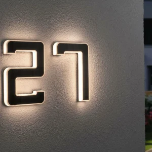 Paulmann numéro de maison solaire LED 7^ Boîtes Aux Lettres