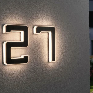 Paulmann numéro de maison solaire LED 9^ Boîtes Aux Lettres