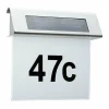Paulmann numéro maison lumineux solaire LED, IP44^ Boîtes Aux Lettres