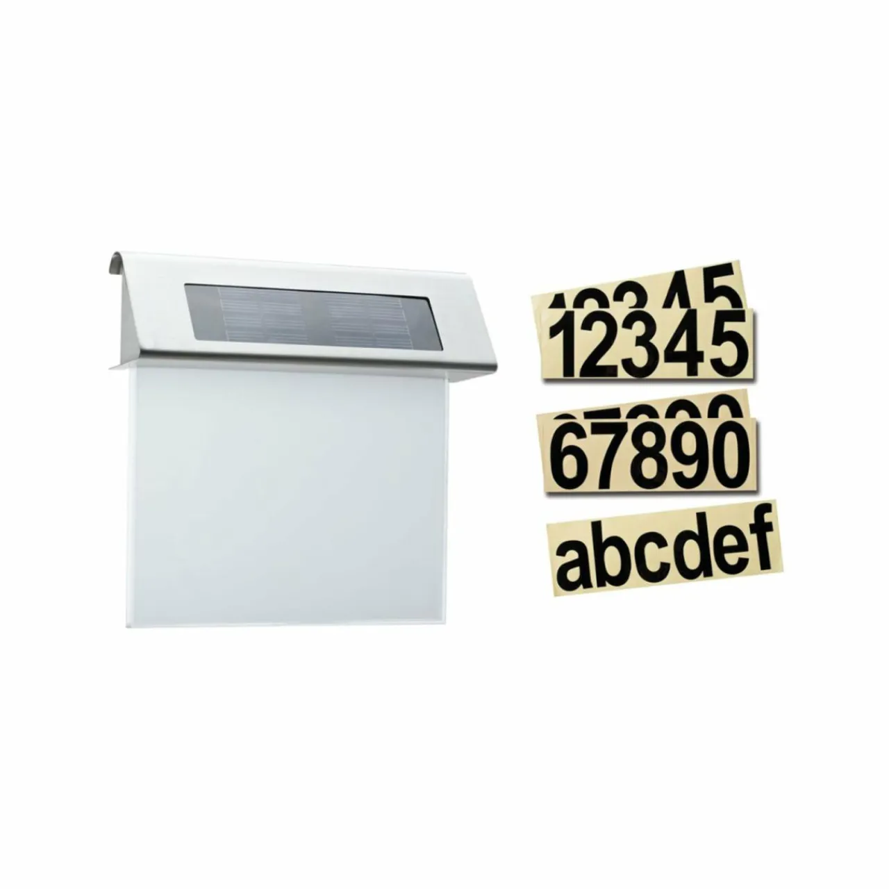 paulmann_numro_maison_lumineux_solaire_led_ip_1.webp Paulmann numéro maison lumineux solaire LED, IP44^ Boîtes Aux Lettres