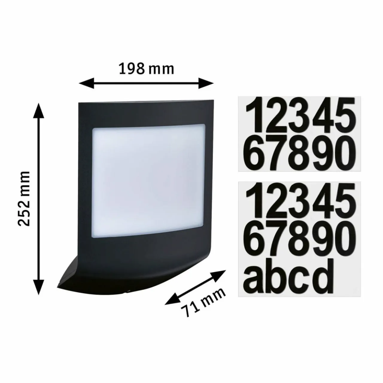 paulmann_padea_numro_de_maison_led_zigbee_rgbw_9.webp Paulmann Padea numéro de maison LED ZigBee RGBW^ Boîtes Aux Lettres