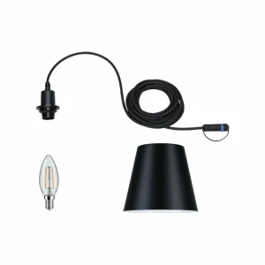 Paulmann Plug & Shine Suspension LED Kofia E14, aluminium^ Éclairage Extérieur Connecté