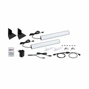Paulmann Set de 2 EntertainLED Lightbar Dynamic RVB 30cm, pied^ Lampes Décoratives