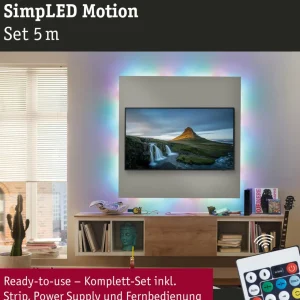 Paulmann SimpLED Motion LED-Strip Set, 5m Télécommande RVB^ Lampes Décoratives