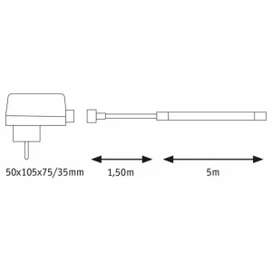 Paulmann SimpLED Strip, IP65 6.500 K, 5m^ Lampes Décoratives