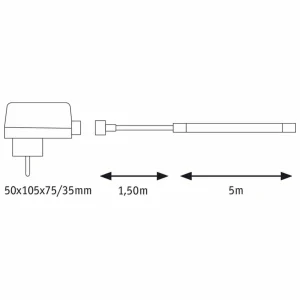 Paulmann SimpLED Strip, IP65 3.000 K, 5m^ Lampes Décoratives