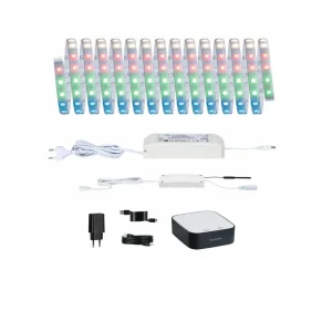 Paulmann Smart Bundle MaxLED 500 IP44 RGBW ZigBee 5m Gateway^ Lampes Décoratives