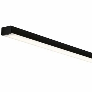 Paulmann Square profil, noir, diffuseur blanc, 1 m^ Lampes Décoratives