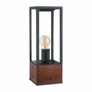 Paulmann Timba luminaire pour socle avec bois, hauteur 40 cm^ Potelets Extérieurs