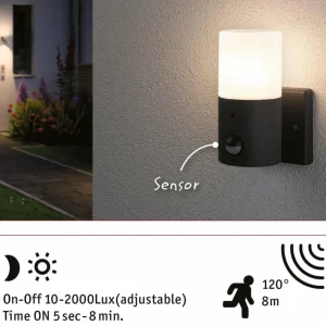 Paulmann Tubs applique capteur non dimmable^ Éclairage Extérieur Avec Détecteur
