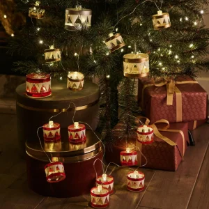 Sirius Pendentif décoratif Elly avec LED, Ø 7 cm, argenté^ Lumière De Noël