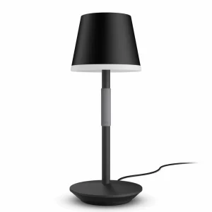 Philips Hue Go lampe de table LED abat-jour noir^ Lampes Décoratives
