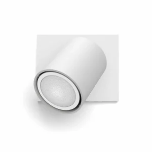 Philips Hue Runner Spot LED, 1 lampe, interrupteur à variateur, blanc^ Spots Connectés