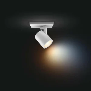 Philips Hue Runner Spot LED, 1 lampe, interrupteur à variateur, blanc^ Spots Connectés