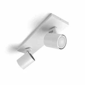 Philips Hue Runner Spot LED, 2 lampes, interrupteur à variateur, blanc^ Spots Connectés