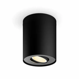 Philips Hue White Ambiance Pillar downlight LED, noir^ Spots Connectés