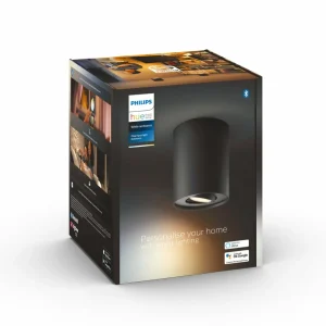 Philips Hue White Ambiance Pillar downlight LED, noir^ Spots Connectés
