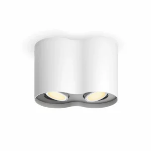 Philips Hue White Ambiance Pillar spot LED à 2 lampes, blanc^ Spots Connectés