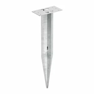 CMD Piquet de terre carré pr luminaires ac socle carré^ Bornes Éclairage Extérieur
