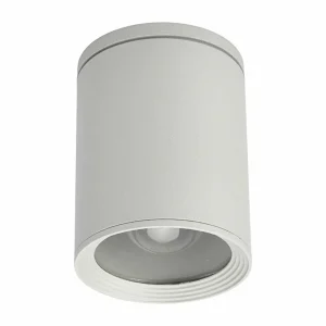 Lucande Plafonnier rond Minna gris argenté^ Plafonniers D'Extérieur