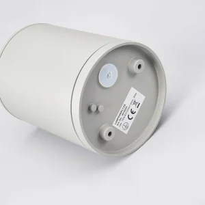 Lucande Plafonnier rond Minna gris argenté^ Plafonniers D'Extérieur