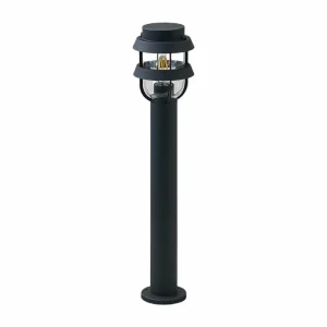 Lindby Potelet Alvaro en gris foncé, 60 cm^ Bornes Éclairage Extérieur