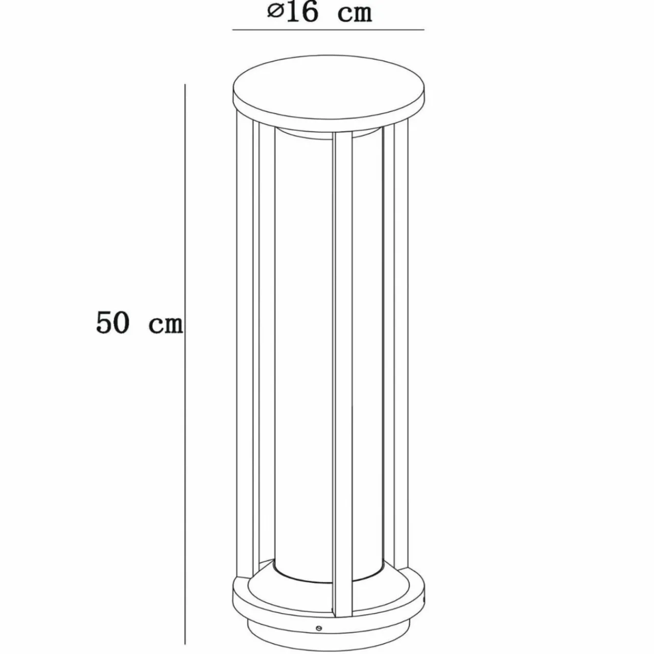 potelet_cadix_aluminium_moul_sous_pression_cm_0.webp Lucide Potelet Cadix aluminium moulé sous pression 50 cm^ Potelets Extérieurs