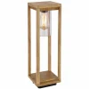 Globo Potelet Candela en aspect bois, hauteur 50 cm^ Potelets Extérieurs