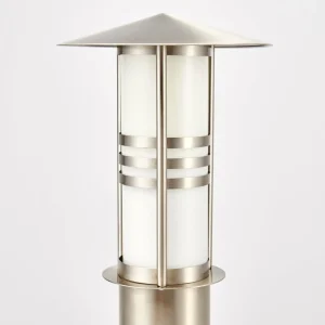 Lindby Potelet en acier inoxydable Erina, 40 cm^ Potelets Extérieurs