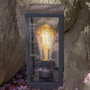 Eco-Light Potelet Karo, 55 cm, décor bois^ Potelets Extérieurs