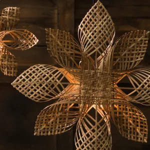 PR Home Anna Étoile décorative en rotin Ø 82 cm^ Lumière De Noël