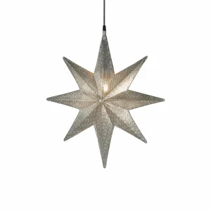 PR Home Capella Étoile décorative, 8 branches argent 40 cm^ Lumière De Noël