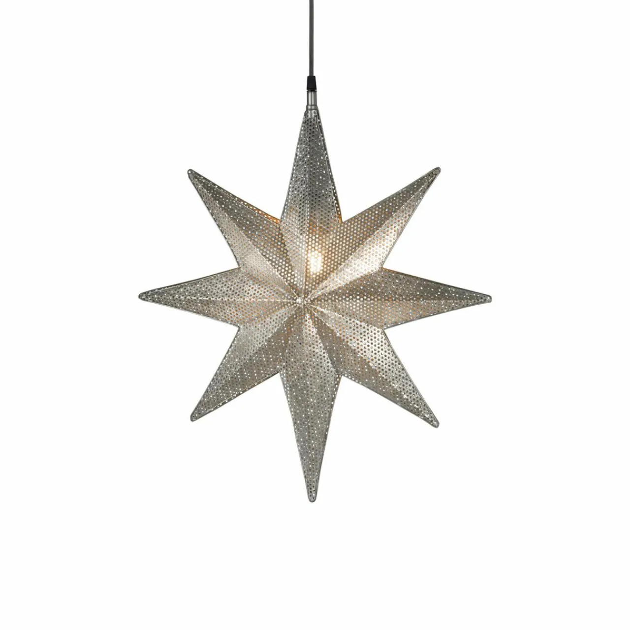 pr_home_capella_toile_dcorative__branches_argent__cm_0.webp PR Home Capella Étoile décorative, 8 branches argent 40 cm^ Lumière De Noël
