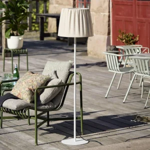 PR Home Lampadaire d'extérieur Agnar, blanc/beige, 140 cm^ Luminaires De Terrasse