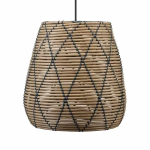 PR Home Suspension d'extérieur Lollo, aspect rotin naturel, Ø 38 cm^ Suspensions D'Extérieur
