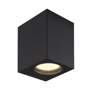 PRIOS applique d'extérieur Tetje, noir, angulaire, 10 cm, set de 4 pièces^ Appliques Murales Extérieures