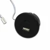 Hera Prise USB-A + USB-C, noire Encastrement dans le meuble Entrée 24V 20W^ Matériel Électrique
