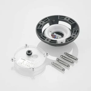 Lindby Projecteur de sol LED Huban, 15 cm, à 4 lampes, anthracite^ Appliques Murales Extérieures