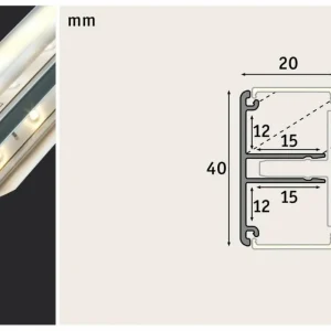 Paulmann Rail Duo Profil pour bandeau à LED 1 m^ Lampes Décoratives