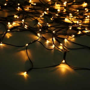 Globo Rideau LED solaire IP44 110x90 cm 100 lampes^ Lumière De Noël