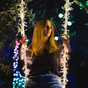 twinkly Rideau lumineux LED intelligent pour application, RGBW^ Lumière De Noël