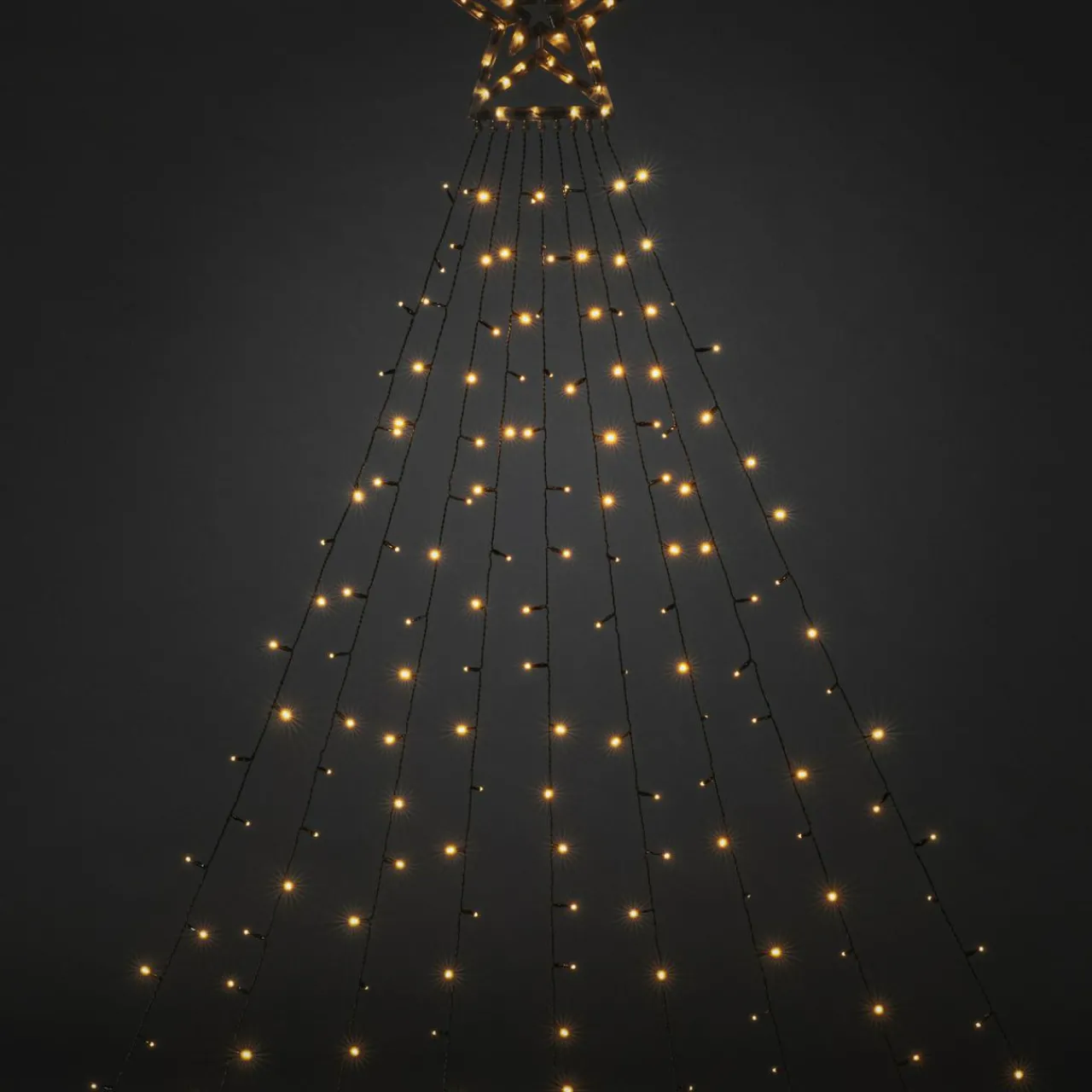 rideau_lumineux_led_triangle_avec_toile_0.webp Konstsmide Christmas Rideau lumineux LED Triangle avec étoile^ Lumière De Noël