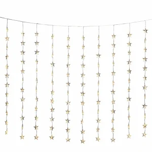 Konstsmide Christmas Rideau lumineux étoiles, 120 lampes, blanc chaud^ Lumière De Noël