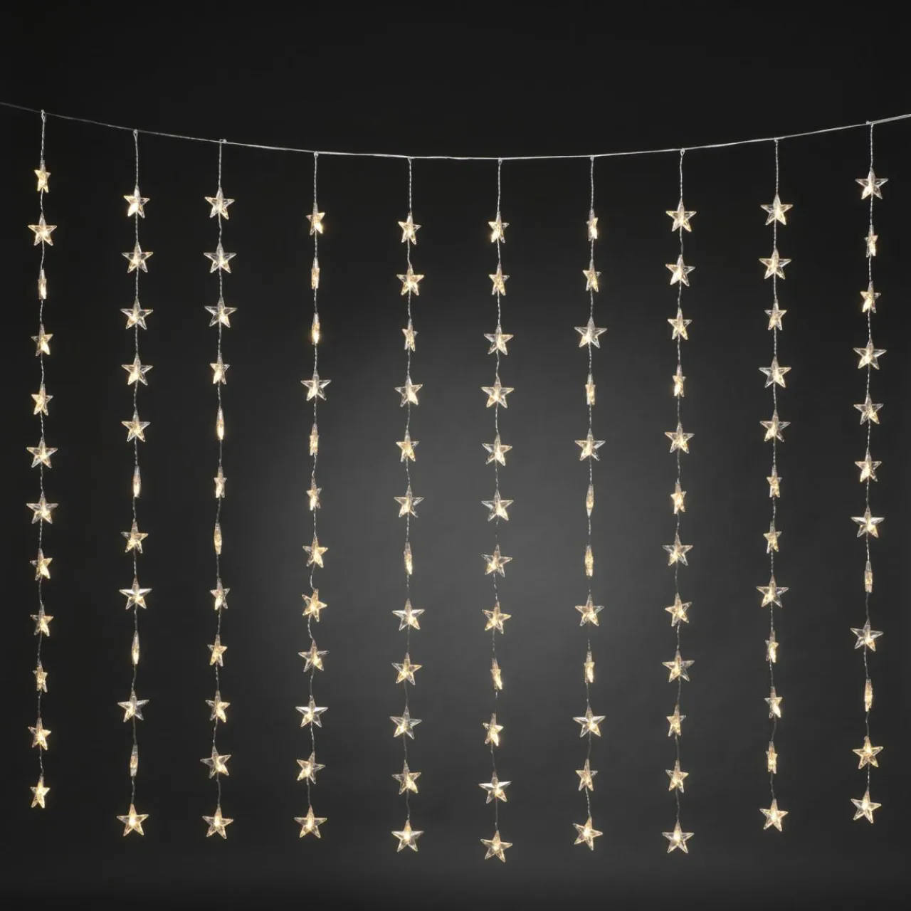 rideau_lumineux_toiles__lampes_blanc_chaud_2.webp Konstsmide Christmas Rideau lumineux étoiles, 120 lampes, blanc chaud^ Lumière De Noël