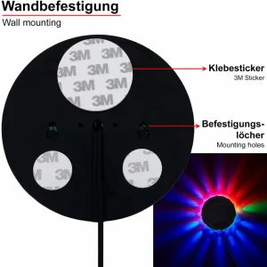 Briloner Roue RVB LED - lampe déco avec capteur musique^ Lampes Décoratives