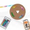 Briloner Ruban LED Bendo S RVB Télécommande, longueur 500 cm^ Lampes Décoratives